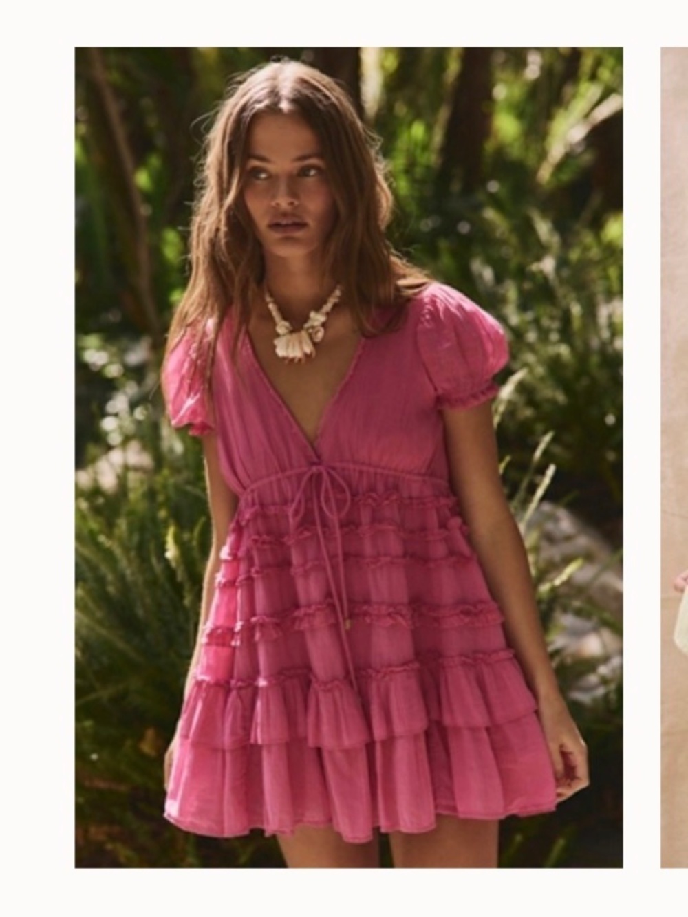 Free People Ruffle Mini Dress Size Medium M